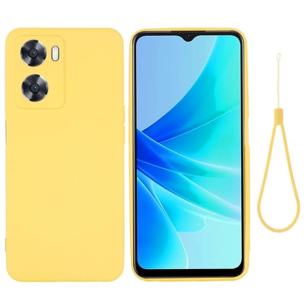 Matt flytende silikondeksel for OnePlus Nord N20 SE - Gul Yellow