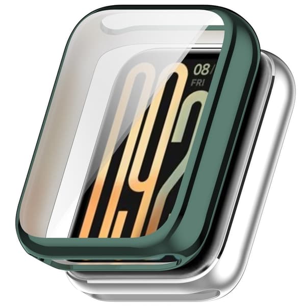 Xiaomi Smart Band 9 Pro klockfodral Allround flexibelt galvaniserat skyddsfodral - Grön Grön