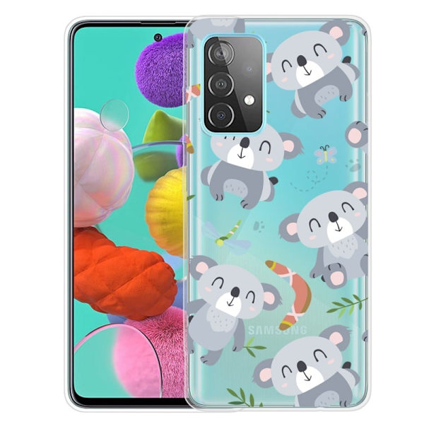Deco Samsung Galaxy A73 Suojakotelo - Koalas Silver grey