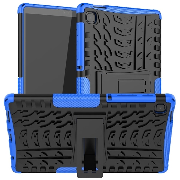 Däckmönstrat kickstand-fodral för Samsung Galaxy Tab A7 Lite - Blå Blå