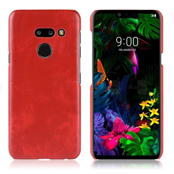 LG G8 ThinQ litchi belagt etui - Rød Red