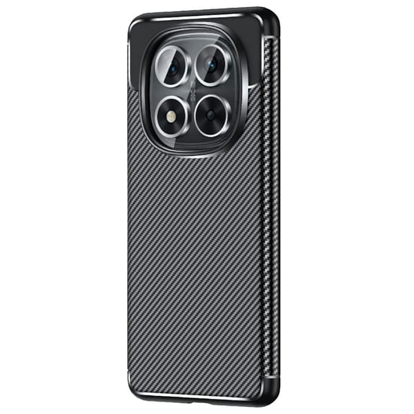 Carbon Shield Xiaomi Redmi Note 14 Pro 5G cover - Gennemsigtig Black