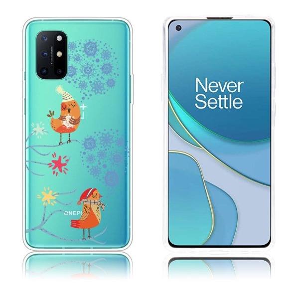 Christmas OnePlus 8T etui - Singing Birds Multicolor