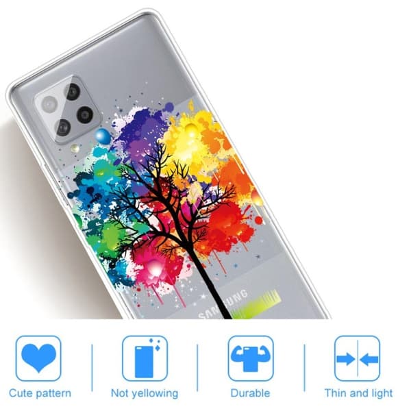 Deco Samsung Galaxy A42 5G kotelot - Värillinen Puu Multicolor