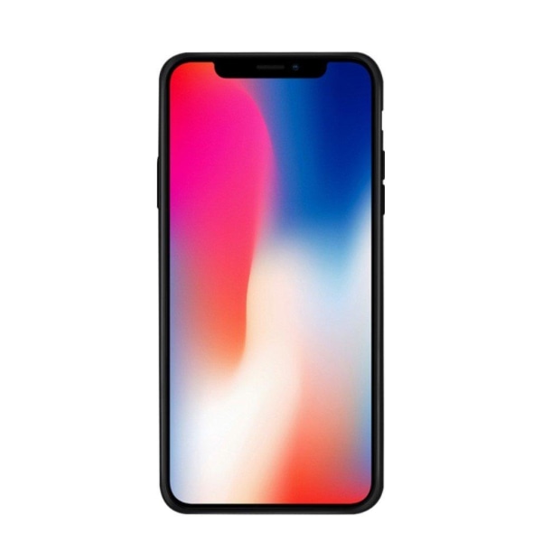 iPhone Xs Max NXE kamouflage mönstrat hybrid plast mobilskal - Brun Brun