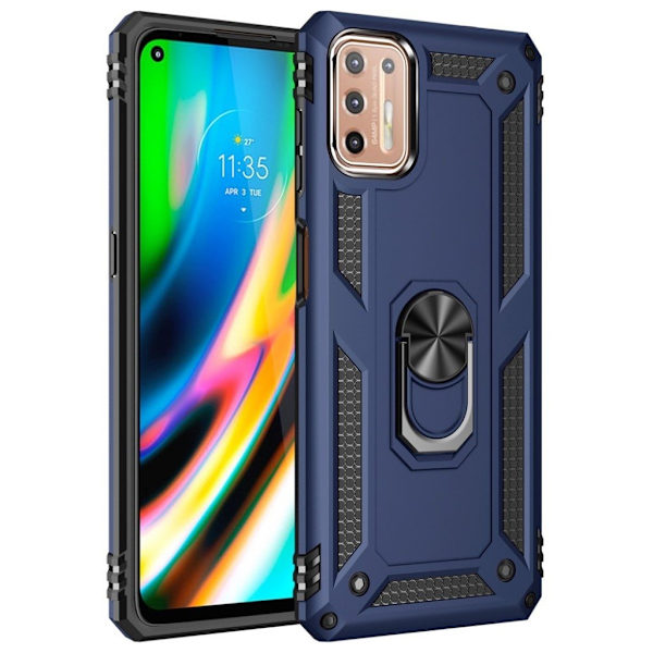 Bofink Combat Motorola Moto G9 Plus Etui - Blå Blue