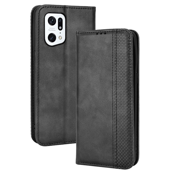 Bofink Vintage Vivo iQOO 9 Pro læderetui - Sort Black