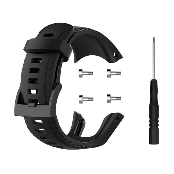 Suunto 5 classic silikoninen kellonauha - Musta Black