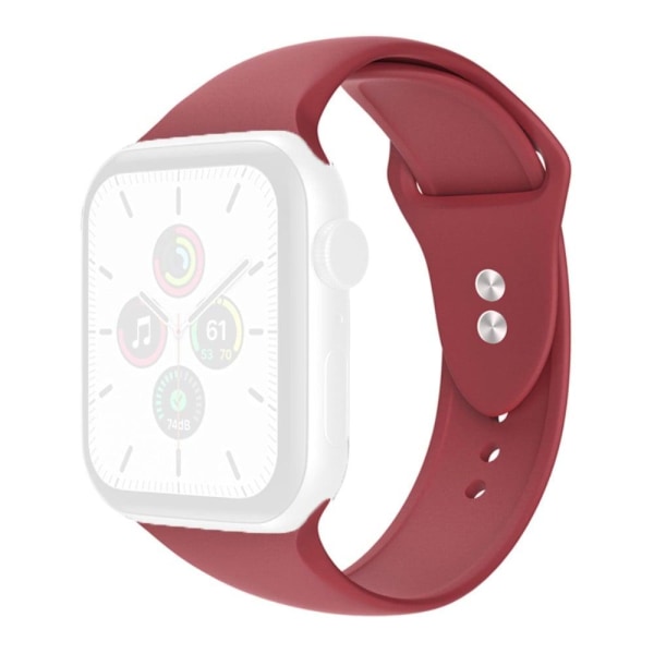 Apple Watch Series 8 (45mm) / Watch Ultra silikoninen ranneke - Tummanpunainen Koko: S / M Red