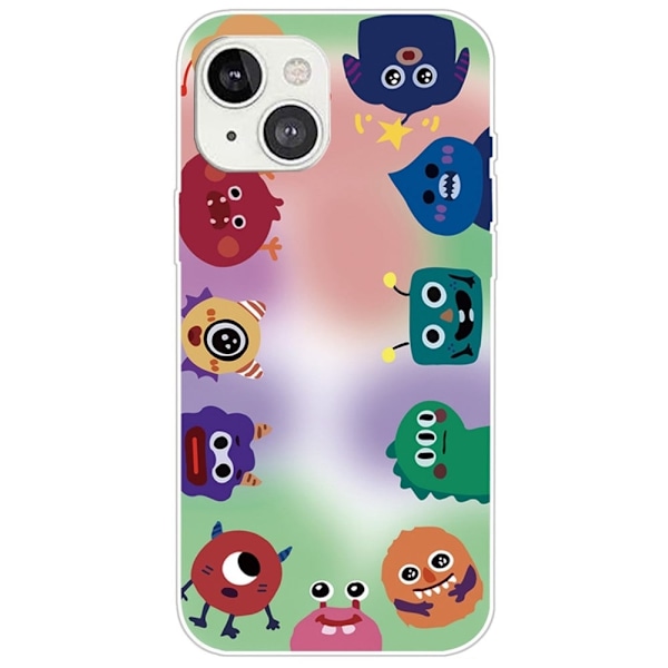Deco iPhone 14 Plus kotelot - Hirviöitä Multicolor