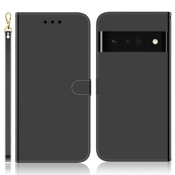 Mirror Google Pixel 6 Pro Flip Etui - Sort Black