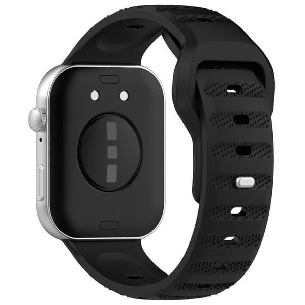 Huawei Watch Fit 3 Silikone urremme Dots Design Justerbar urrem - Sort Black