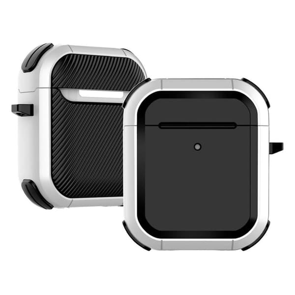 Airpods gummerat fodral - Silver Silvergrå