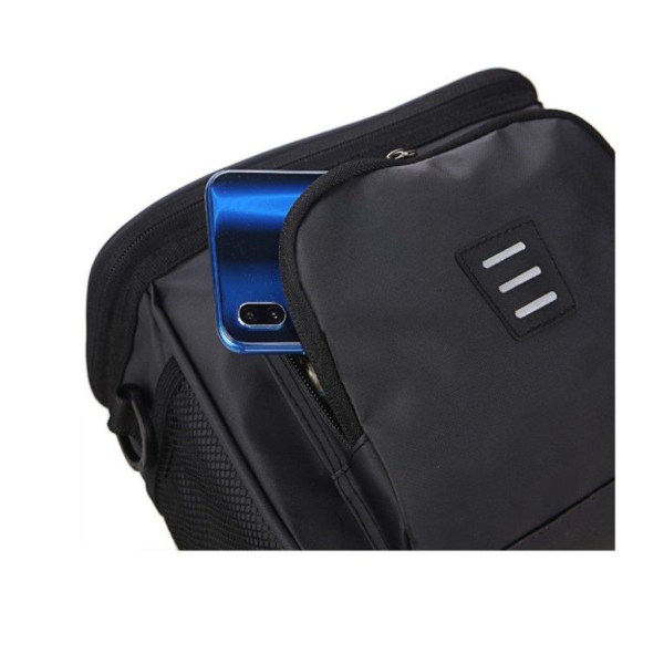 5L waterproof storage bag touch screen handlebar Black