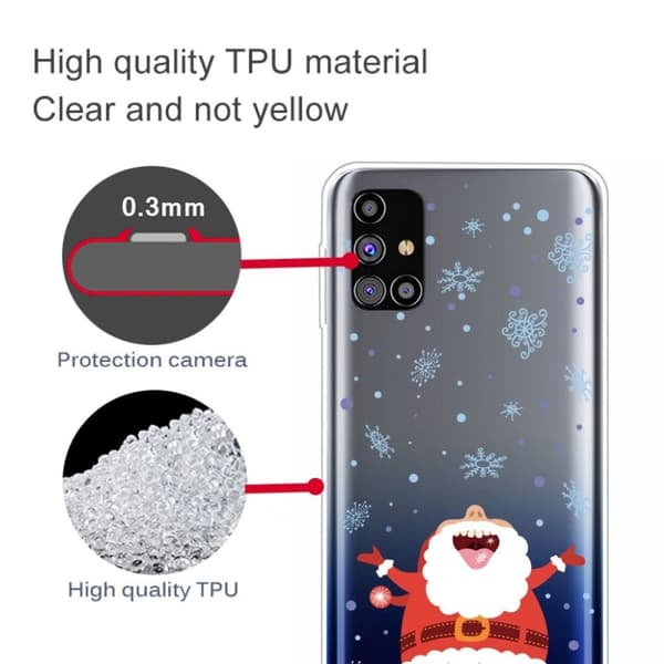 Juleveske til Samsung Galaxy M51 - Julenissen Red
