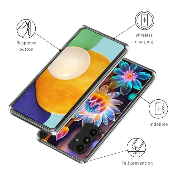 Vibe Samsung Galaxy A15 -kansi - Värikkäitä Kukkia Multicolor