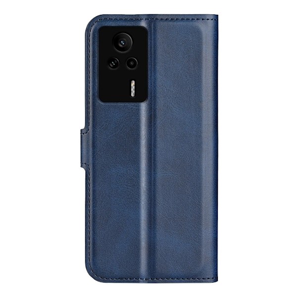 Læderetui med Pung til Xiaomi Redmi K60E - Blå Blue