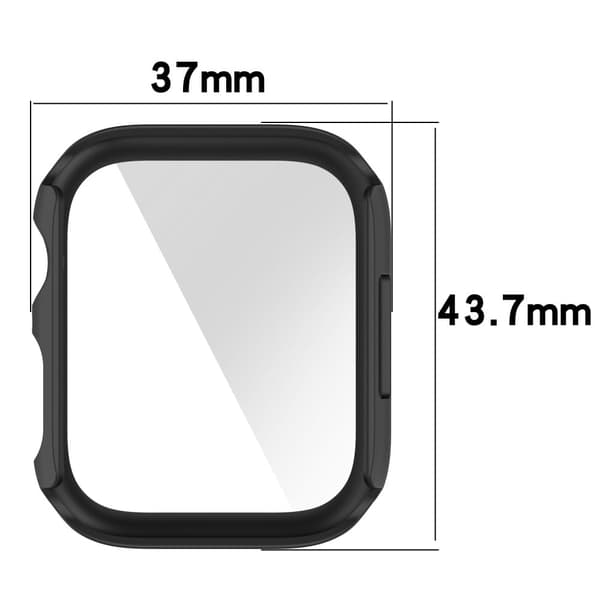 Apple Watch (41mm) 2-in-1 cover with tempered glass screen protector - Red Röd