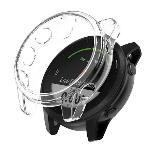 Garmin Forerunner 945 genomskinligt TPU-skydd - Transparent Vit Vit