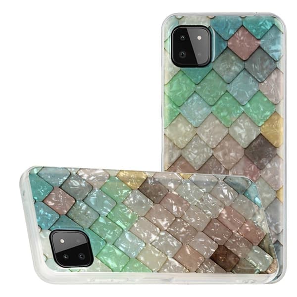 Deco Samsung Galaxy A22 5G Etui - Brown Blocks Brown