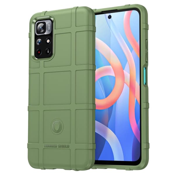 Rugged Shield Etui Xiaomi Redmi Note 11T 5G - Grønn Green