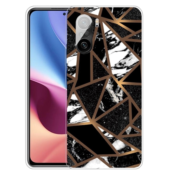 Marble design cover - Sorte Flisefragmenter Black