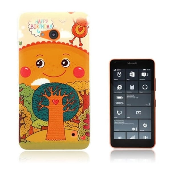Westergaard Microsoft Lumia 640 Kuori - Sarjakuva Aurinko Ja Puita Multicolor