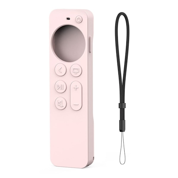 Apple TV 4K silikonskydd med rem - Rosa Rosa