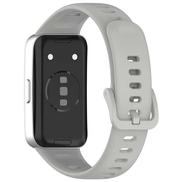 Silikonklokkerem Huawei Band 9 NFC / 9 / 8 NFC / 8 Justerbart erstatningsarmbånd - Grå Silver grey