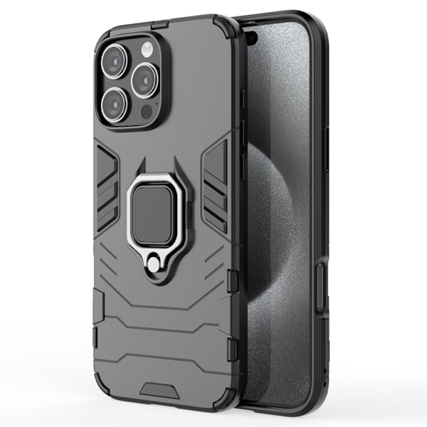 Iskunkestävä iPhone 16 Pro Max Panther-kuoret - Musta Black