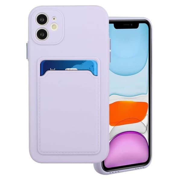 Kortholdercover til iPhone 12 - Lys Lilla Purple