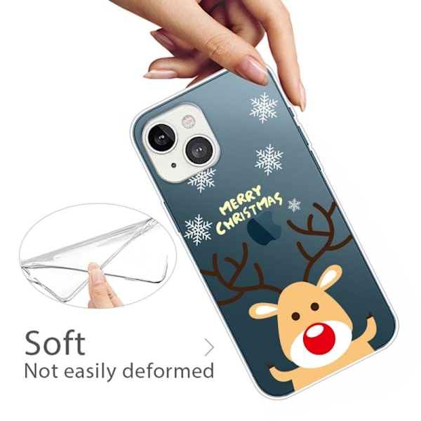 Julfodral till iPhone 14 - Hjort Brun