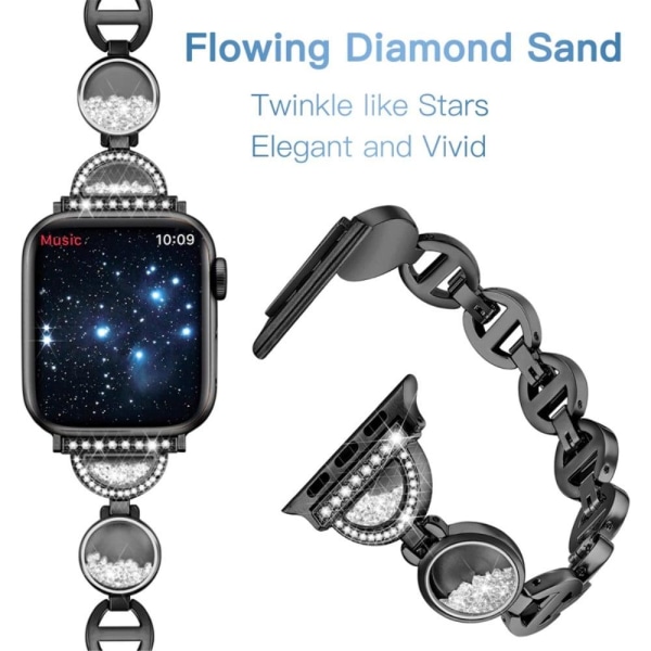 Apple Watch Series 8 (45mm) / Watch Ultra rhinestones adorned st Black