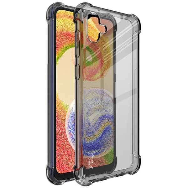 IMAK Airbag Cover til Samsung Galaxy A04 - Gennemsigtig Sort Black