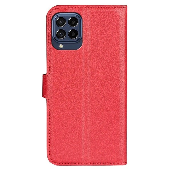 Klassisk Samsung Galaxy M33 5G flip etui - Rød Red