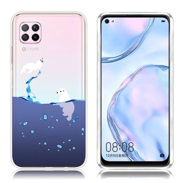 Deco Huawei P40 Lite / Nova 6 SE Cover - Isbjørn Blue