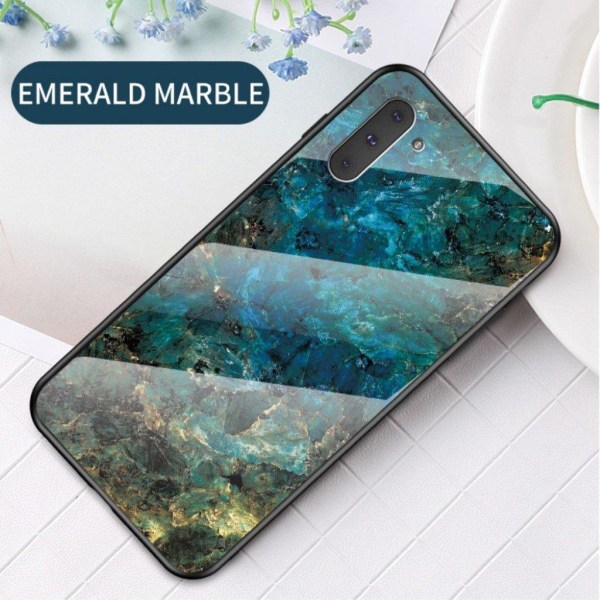 Fantasy Marble Samsung Galaxy Note 10 kuoret - Smaragdi Green