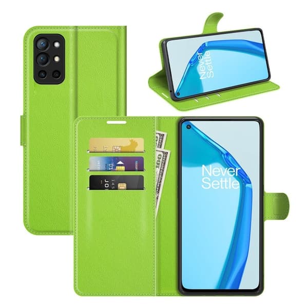 Classic OnePlus 9R Läppäkotelo - Vihreä Green