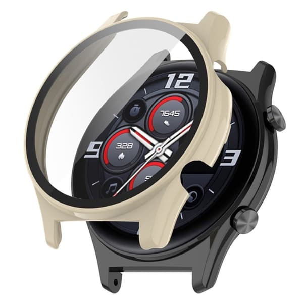 Honor Watch GS 3 kansi karkaistulla lasisuojalla - Beige Brown