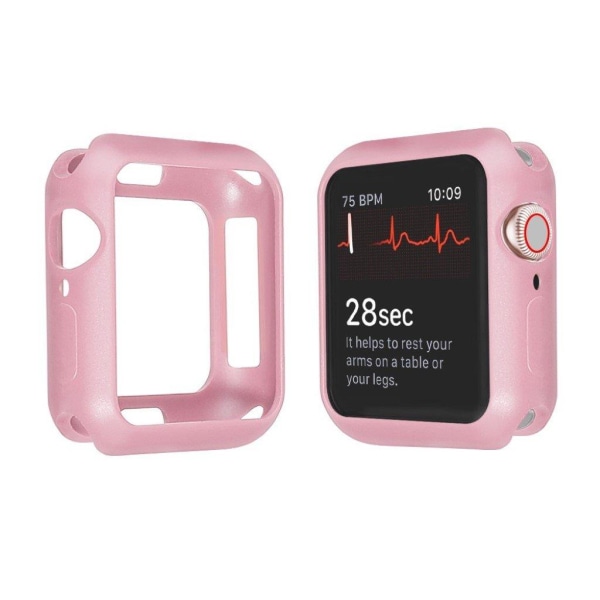 Apple Watch Series 3/2/1 42mm kestävä puskurikehys - Ruusukulta Pink