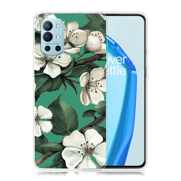 Deco OnePlus 9R skal - Vit Blomma Vit