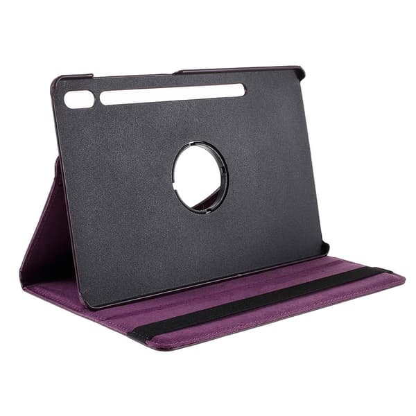 Samsung Galaxy Tab S9 / S8 Tablet Case med roterande stativ - Lila Med Resårband Lila