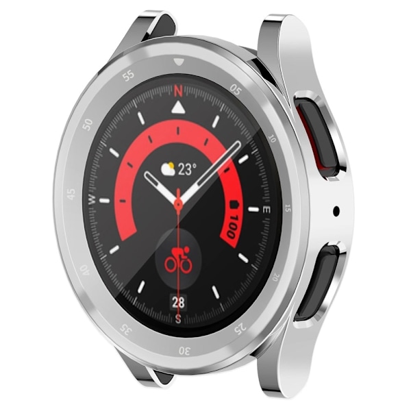 Samsung Galaxy Watch 5 Pro skaldesignskydd - Silver Silvergrå