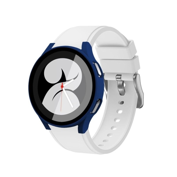 Samsung Galaxy Watch 4 (44mm) cover with tempered glass screen p Blå