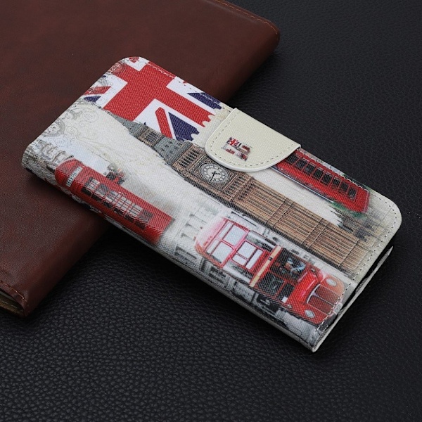 Wonderland iPhone 11 Pro Max kotelot -  Big Ben ja UK Lippu Multicolor