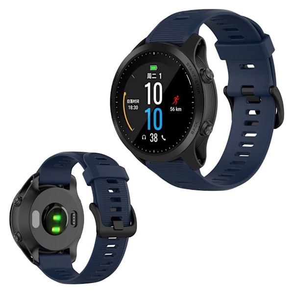 Garmin Forerunner 945 / Fenix 5 Plus / Approach S60 silicone watch band - Navy Blue Blå