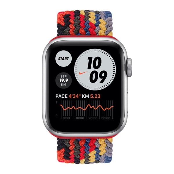 Apple Watch Series 8 (41mm) elastic woven watch strap - Colorful multifärg