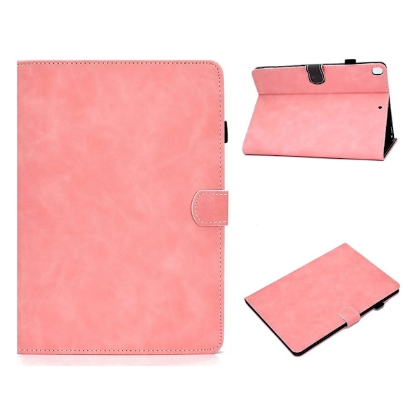 iPad 10.2 (2019) / Air (2019) flipfodral i läder med fast tema - Rosa Rosa