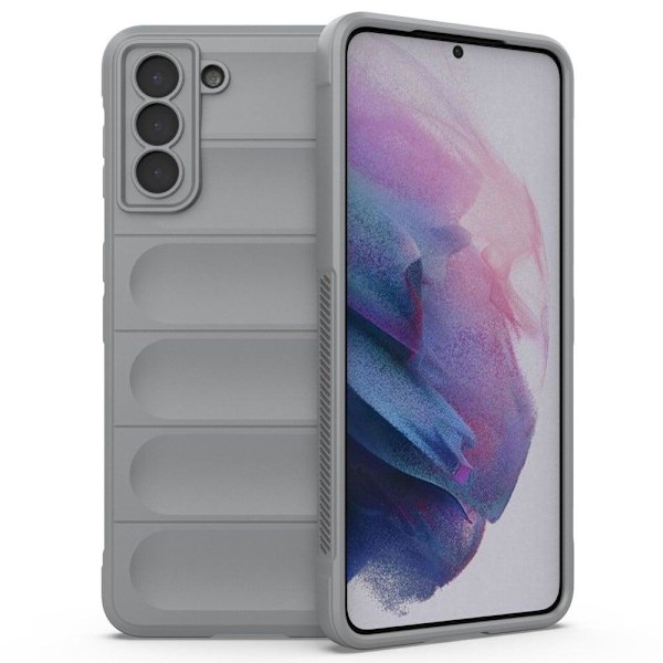 Mjukt greppformat Samsung Galaxy S21 Plus 5G skal - Silver/Grå Silvergrå
