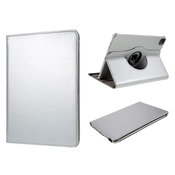 iPad Air (2020) 360 graders rotatable læder etui - sølv Silver grey